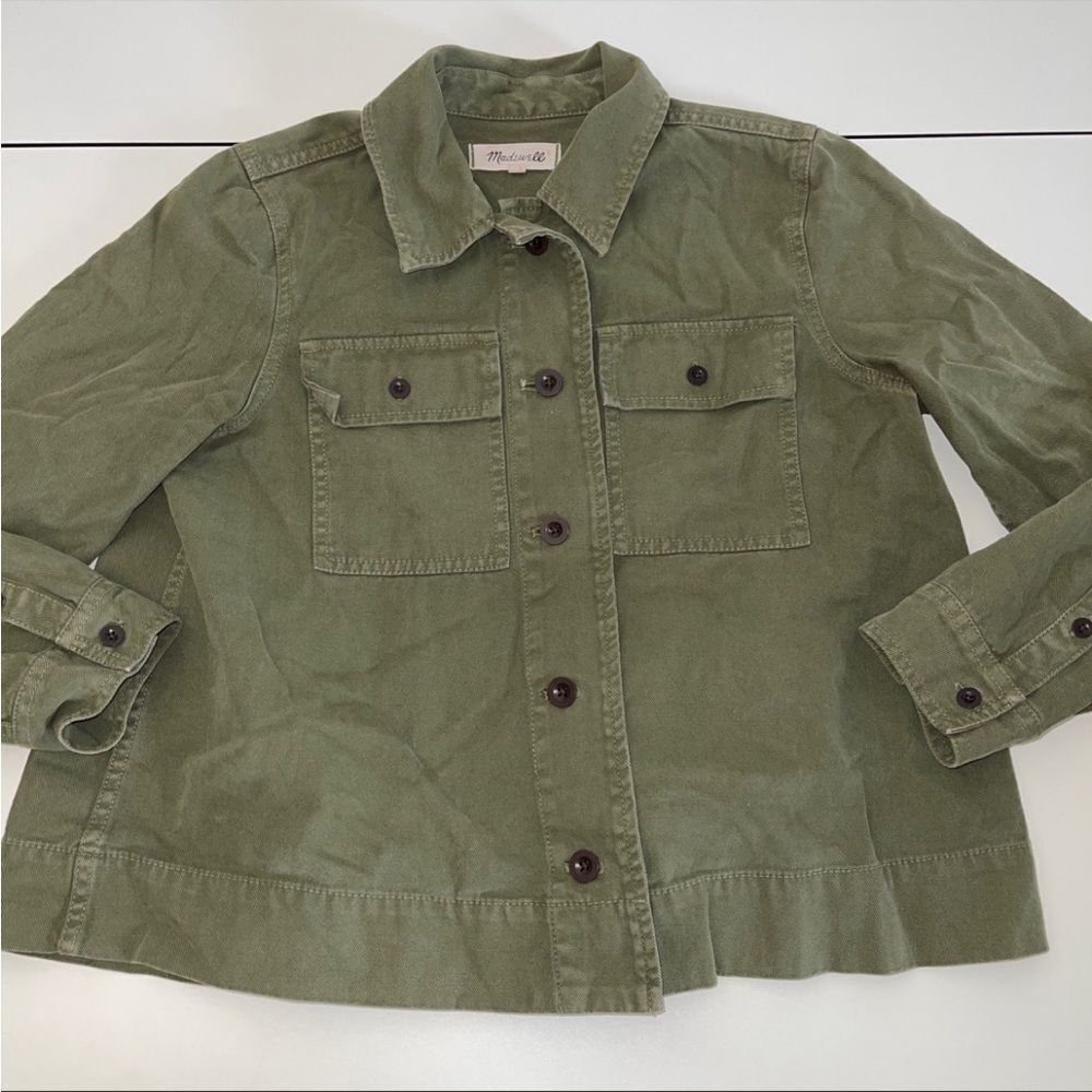 Madewell green shacket small‎